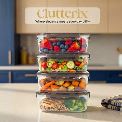 BPA-Free Plastic Airtight Food Storage Containers with Vented Lids