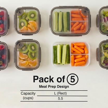 BPA-Free Plastic Airtight Food Storage Containers with Vented Lids
