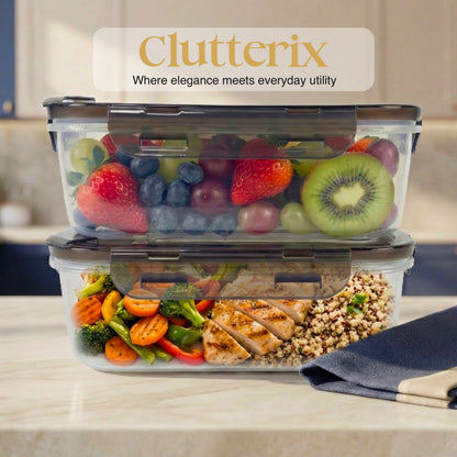 BPA-Free Plastic Airtight Food Storage Containers with Vented Lids