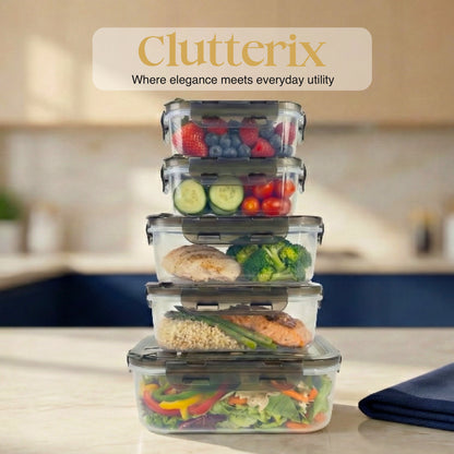 BPA-Free Plastic Airtight Food Storage Containers with Vented Lids