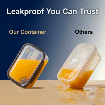 BPA-Free Plastic Airtight Food Storage Containers with Vented Lids