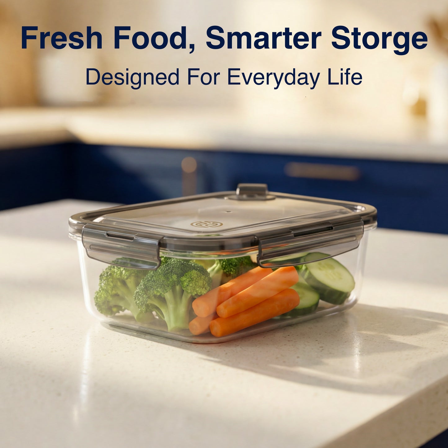 BPA-Free Plastic Airtight Food Storage Containers with Vented Lids