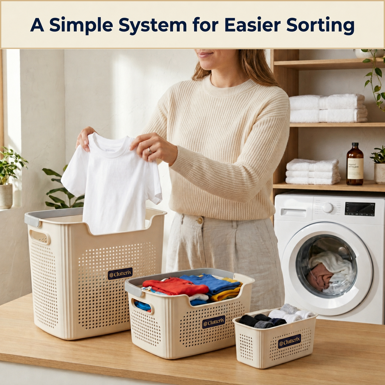 4-Piece Laundry & Storage Basket System